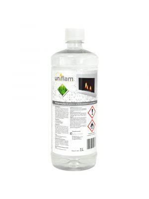Liquide écologique UNIFLAM pour bio-cheminées sans odeur 1l 