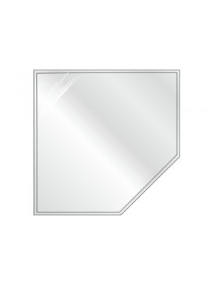 Support en verre pentagone-coin1100x1100x6mm