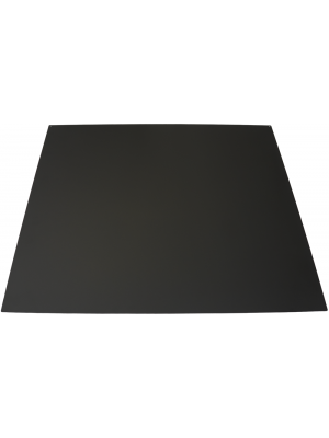 Plaque de protection sol en acier pour poêle 100x100cm noir mat
